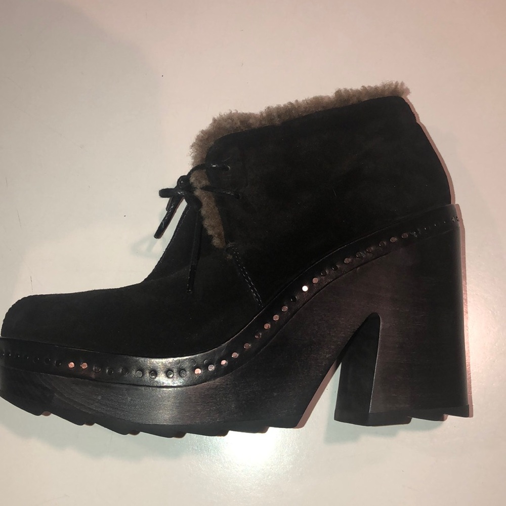 Platform Suede Booties Size 8 Rag And Bone - image 3